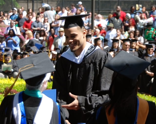 Grant Ellis '17 at commencement